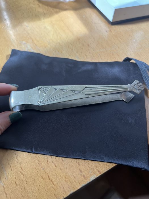 Pinça  antiga para gelo