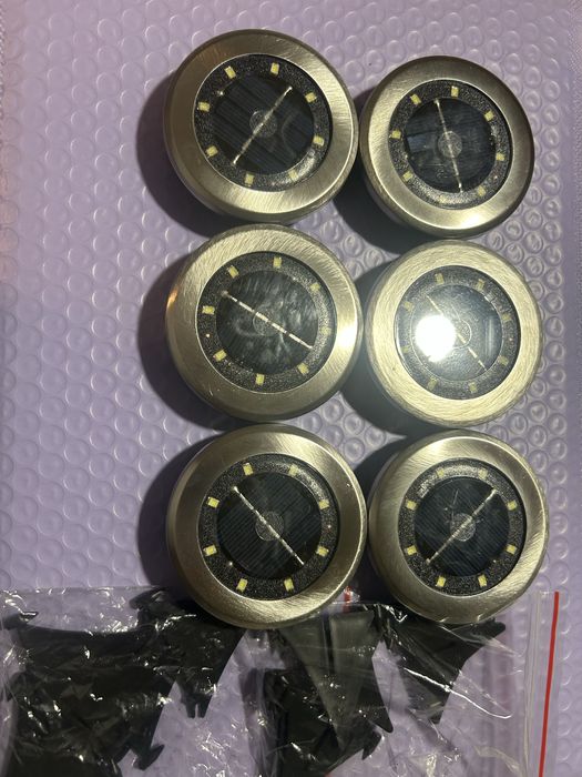 Lampki solarne LED zestaw 6 sztuk