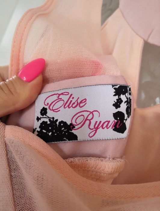 Sukienka długa maxi na wesele uroczystość dla swiadkowej