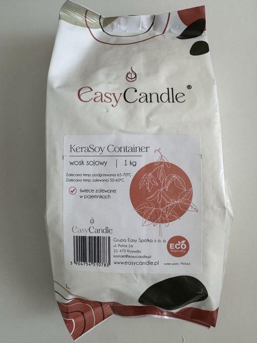 Wosk sojowy  kerasoy container 1 kg nowy