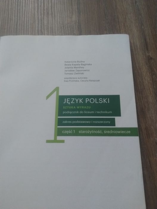Podręcznik do języka polskiego Sztuka Wyrazu klasa 1
