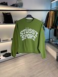 Світшот STUSSY Big Crackle Sport Crew Green