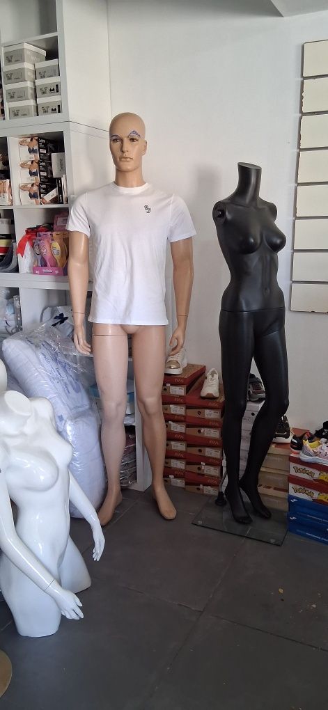 Manequins homem senhora criança