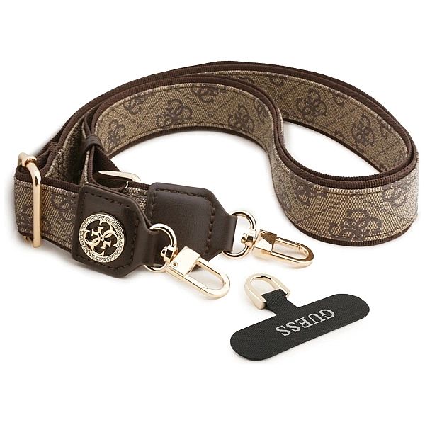 Smycz do telefonu Guess Universal CBDY 4G Tether Patch Strass Metal Lo