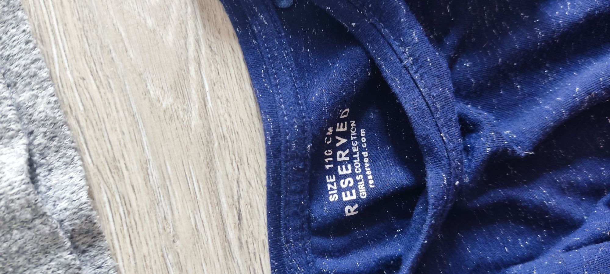 Bluzka z rękawem 2x ZARA RESERVED zestaw dziewczęca 110 116