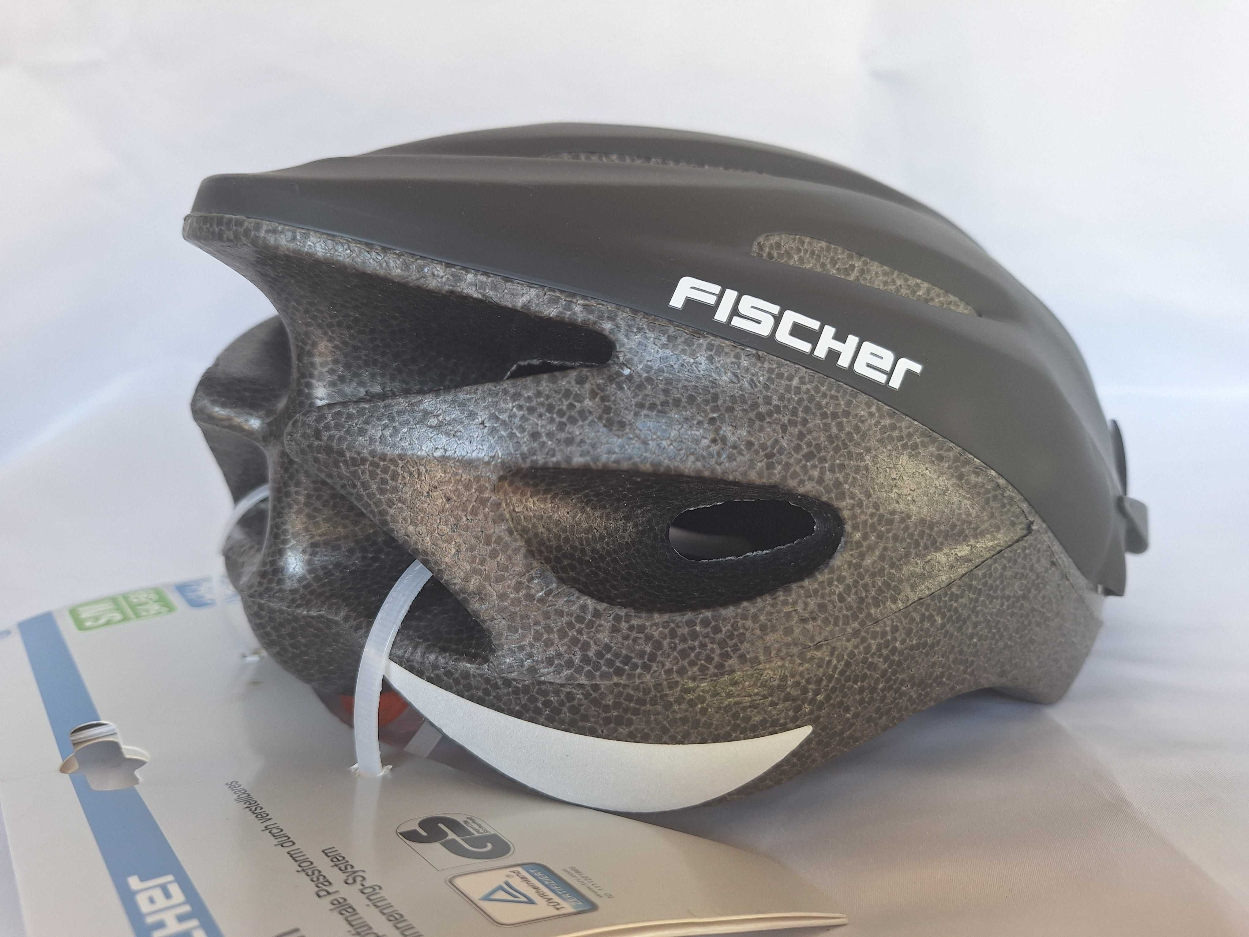 Kask rowerowy Fischer Helm FZ-016 Fahrad Black Matt S/M 54-59cm