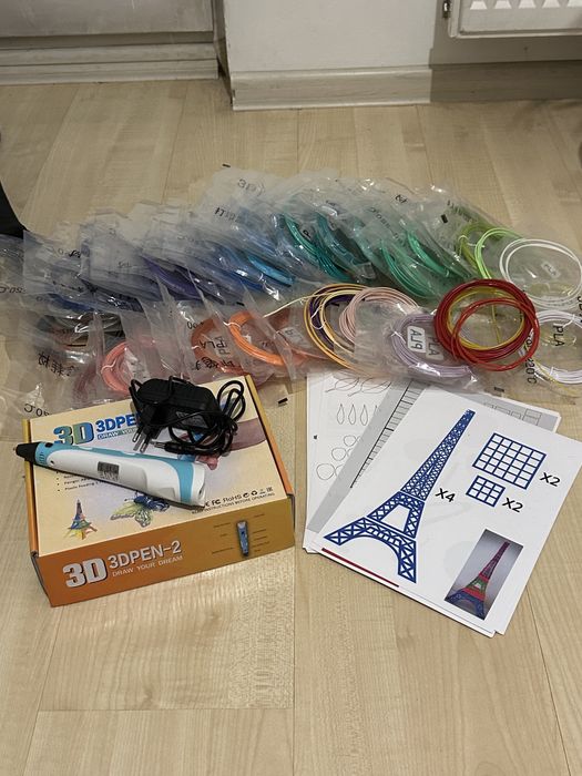 dlugopis 3d duzy zestaw