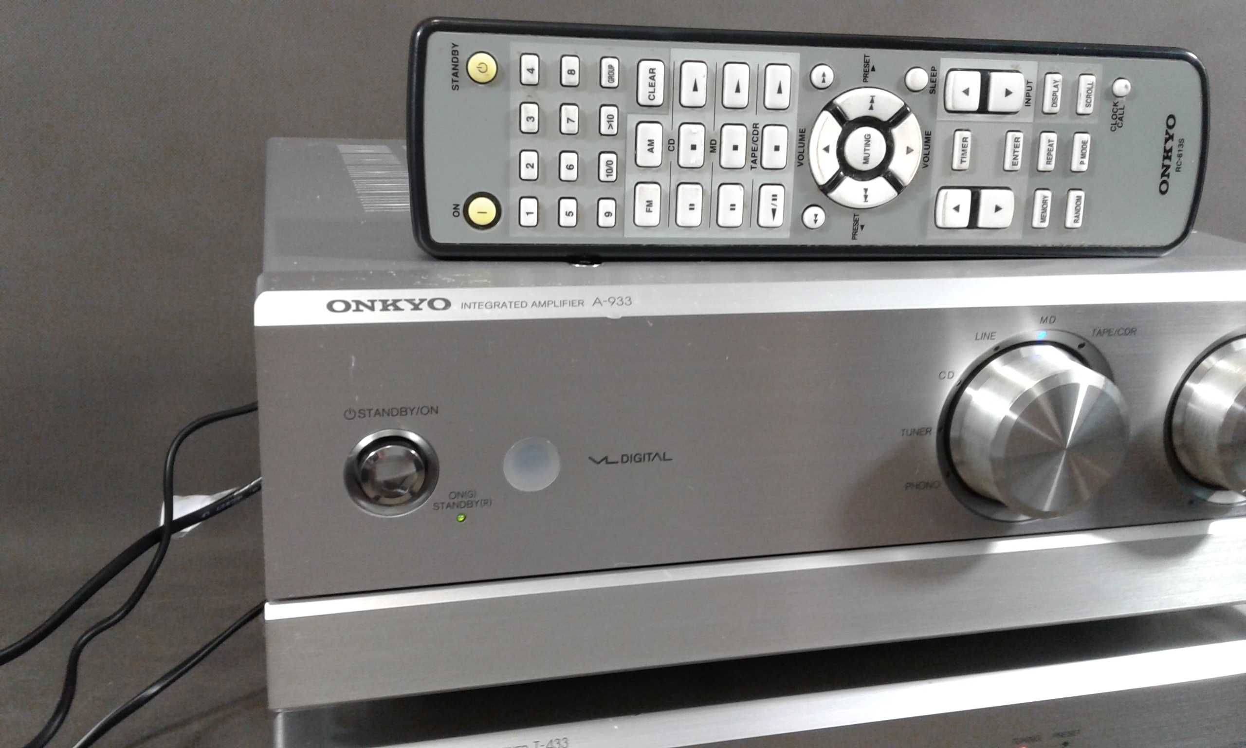 ONKYO A-933,zestaw stereo,pilot