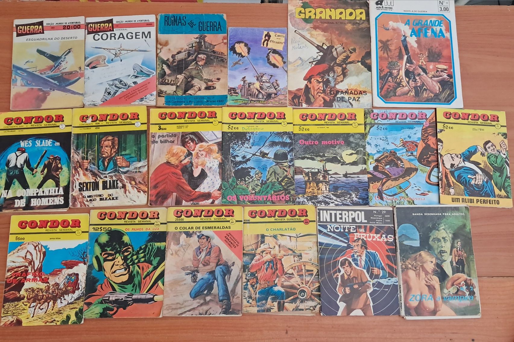 Tigre /Condor/Sargento Tigre/Guerra/Selecções/Tex/ Pop/