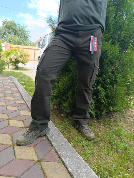 Штани чоловічі карго олива, чорні, темно-сірі, коричневі.