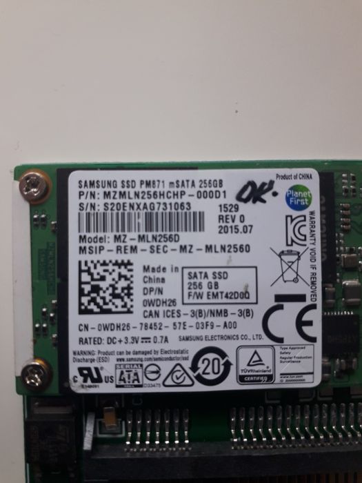 msata ssd 256 Samsung
