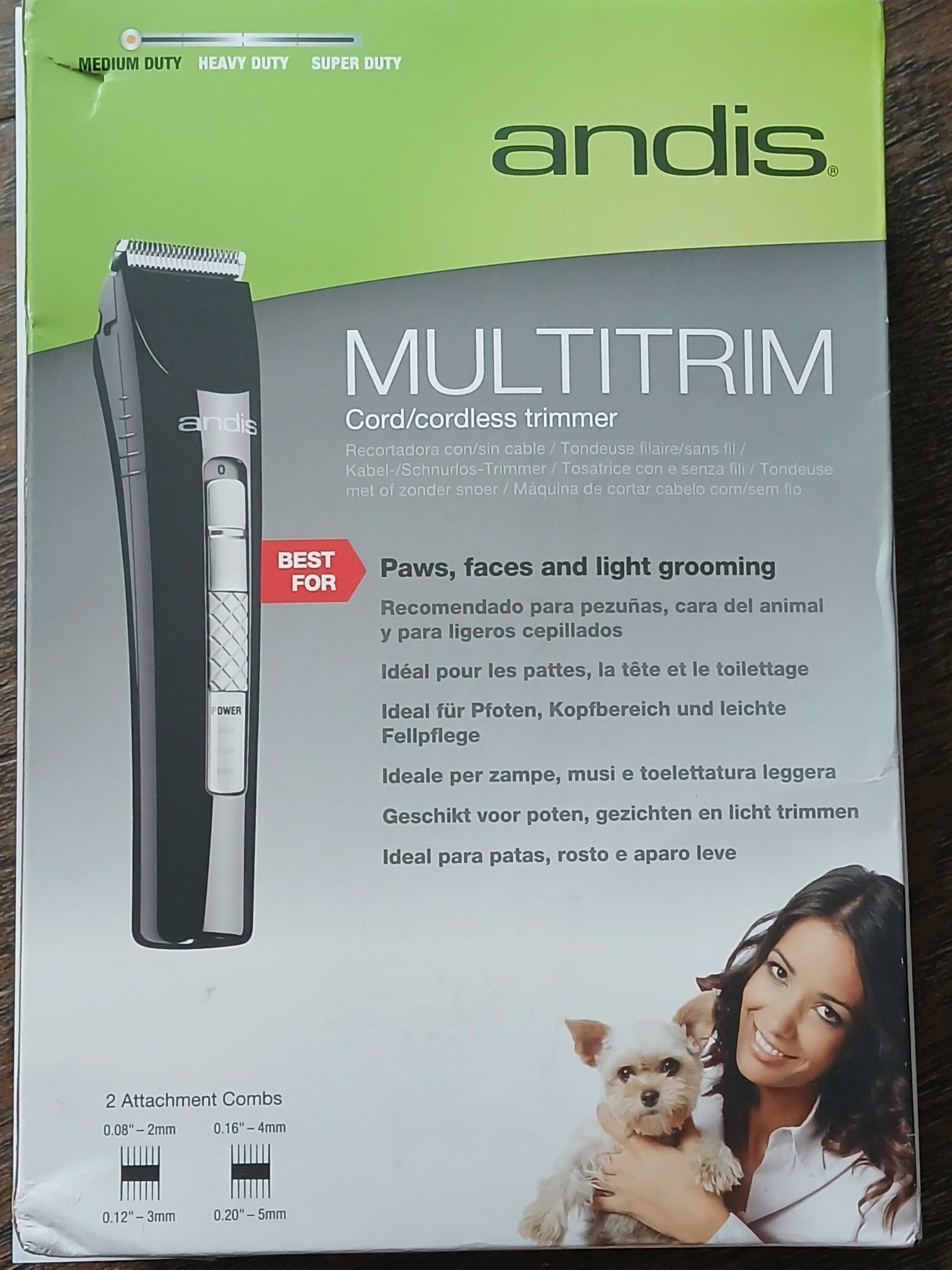 Andis MultiTrim Trimmer -bezprzewodowo-sieciowa maszynka wykończeniowa