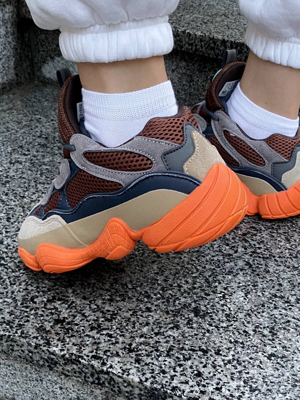 Жіночі чоловічі кросівки Adidas Yeezy 500 Enflame р36-45