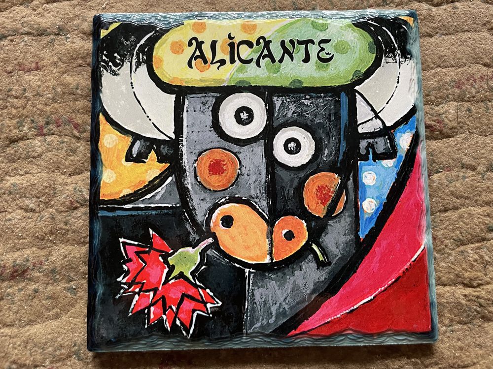 Płytka kafelkowa Alicante, na prezent, a la Picasso