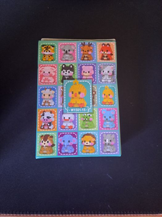 Mini blocos de montar pinto