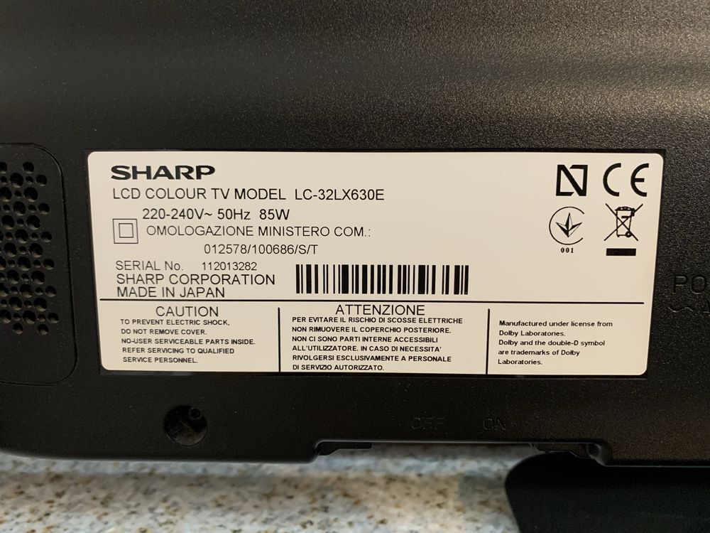 Telewizor SHARP AQUOS LCD model: LC- 32LX630E 32 cale