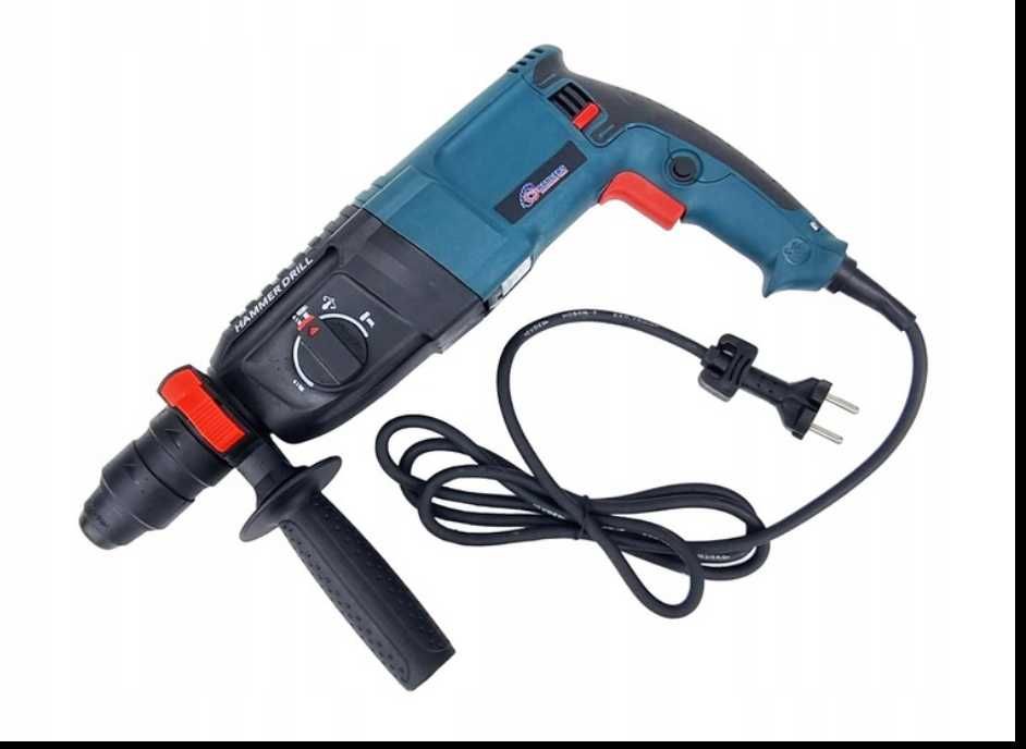 Młotowiertarka Udarowa Wiertarka SDS+ Elektromet 3050W Zestaw