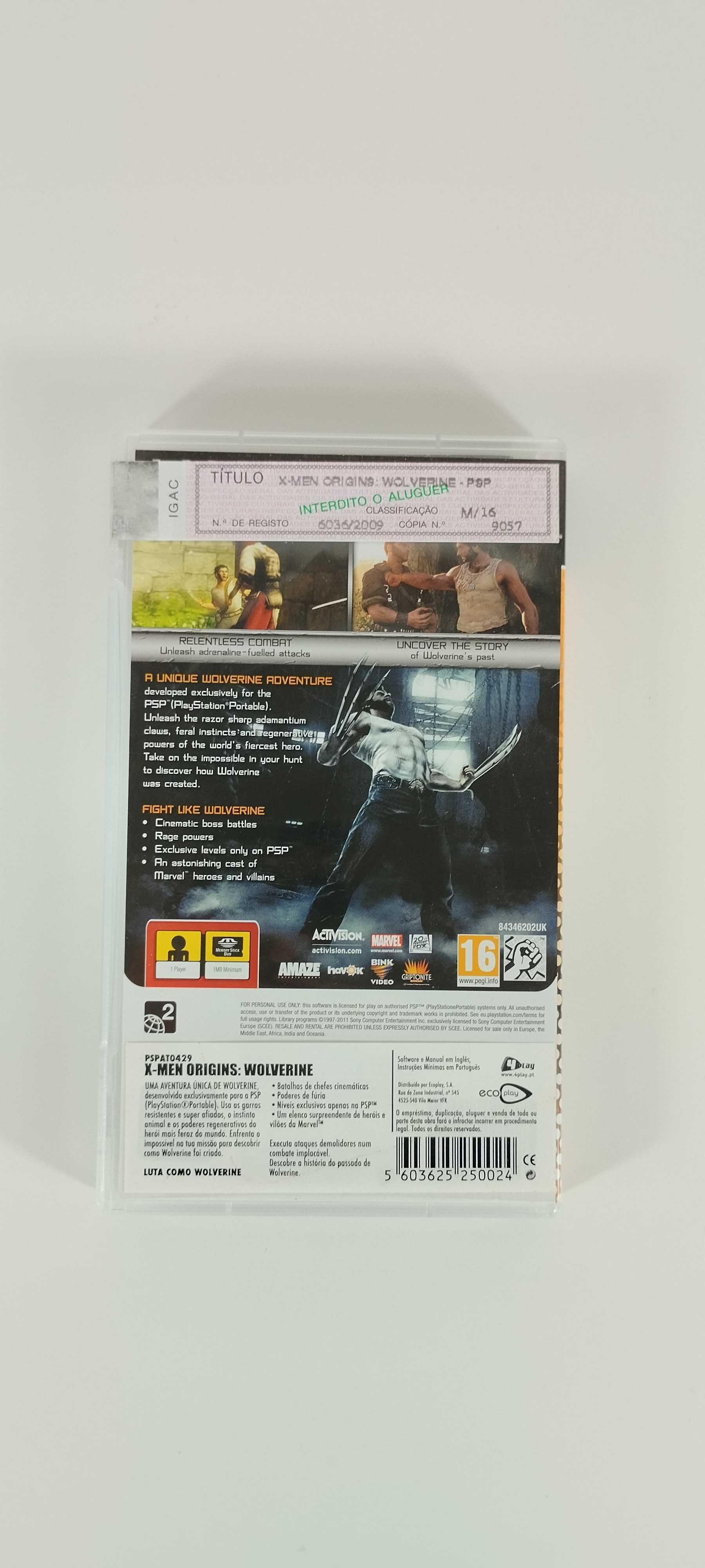 X-Men Origins Wolverine - Playstation Portable PSP