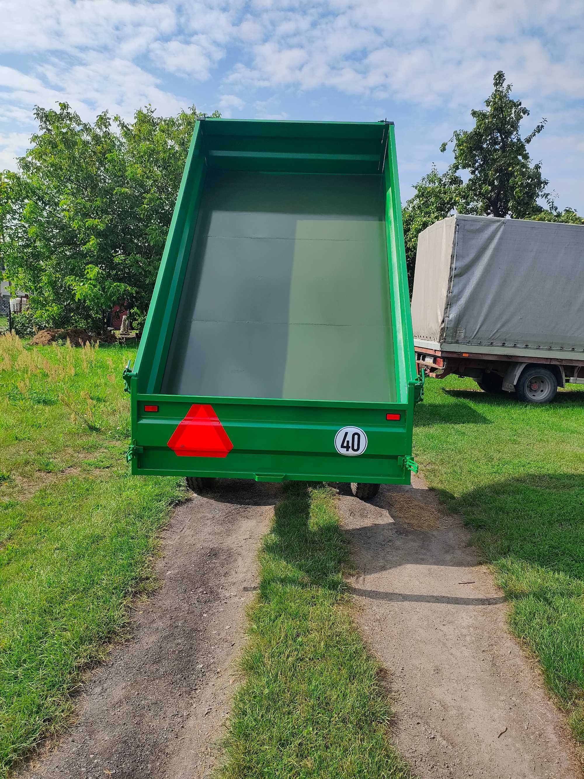Przyczepa wywrotka jednoosiowa