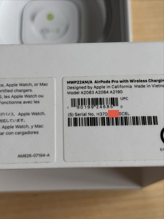 AirPods Pro 1 (оригінал)/ працюючий кейс - навушники бухтят