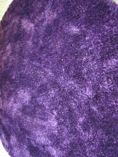 Dywan chodnik okrągły 140cm Tom Tailor Soft Uni fioletowy miękki
