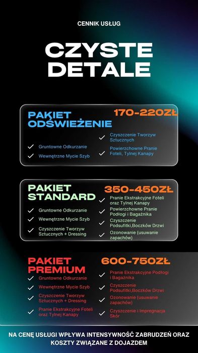 Pranie Czyszczenie Wnętrz Aut & Pranie Tapicerki Meblowej - Mobilnie