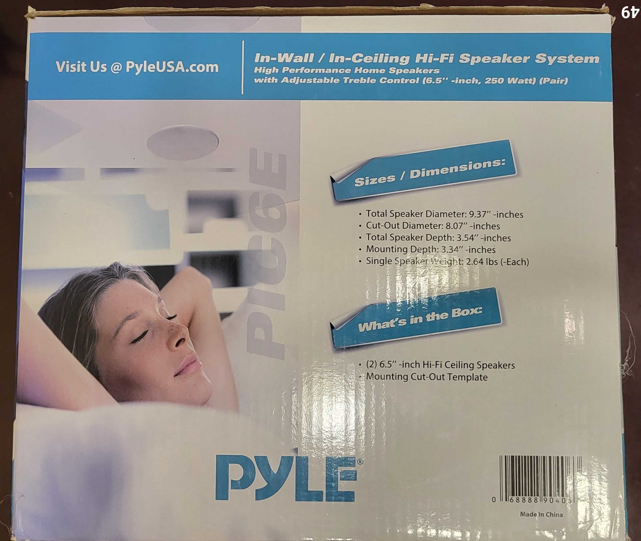 Głośniki sufitowe PYLE PIC6E do Dolby Atmos