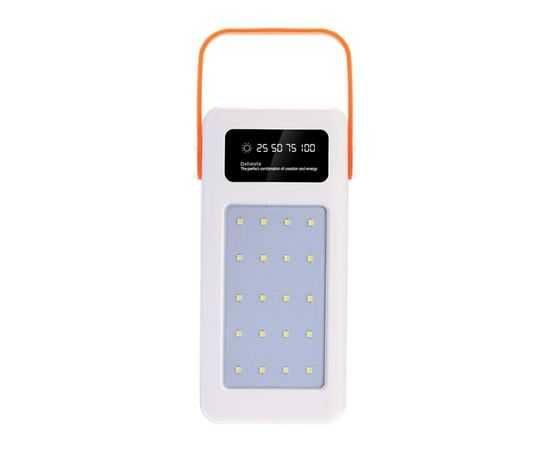 Power Box - корпус повербанку білий, 28шт 18650 з ліхтарем