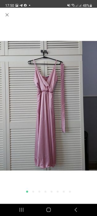 Шовкова сукня міді з поясом