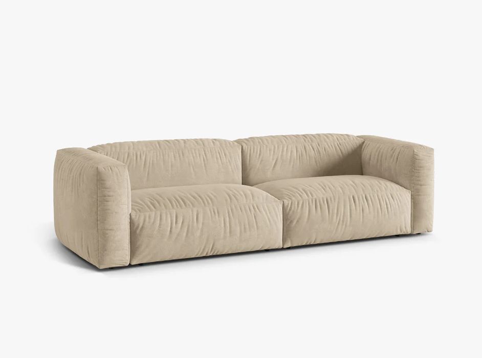 Martina Sofa Welurowa Jasny Beż 240/106/75 dostępny od ręki