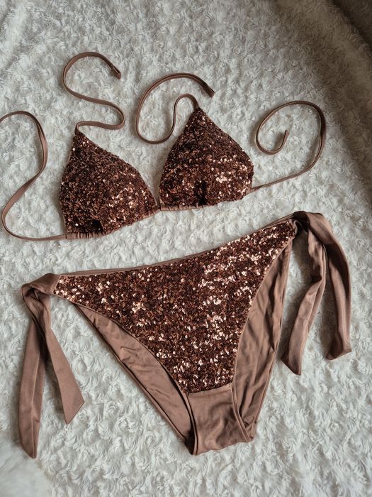 Strój kąpielowy Calzedonia L, 85B/80C/75D Glowing surface Almond brown