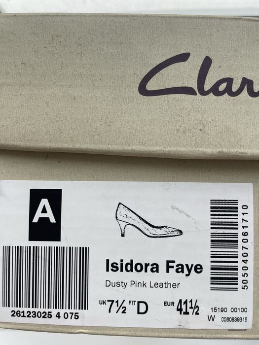 Шкіряні туфлі Clarks. Розмір 41,5. Устілка 26,5