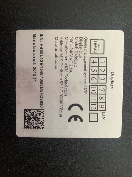 Hub H485L12 konwerter LAN - RS485 QMS AKIS