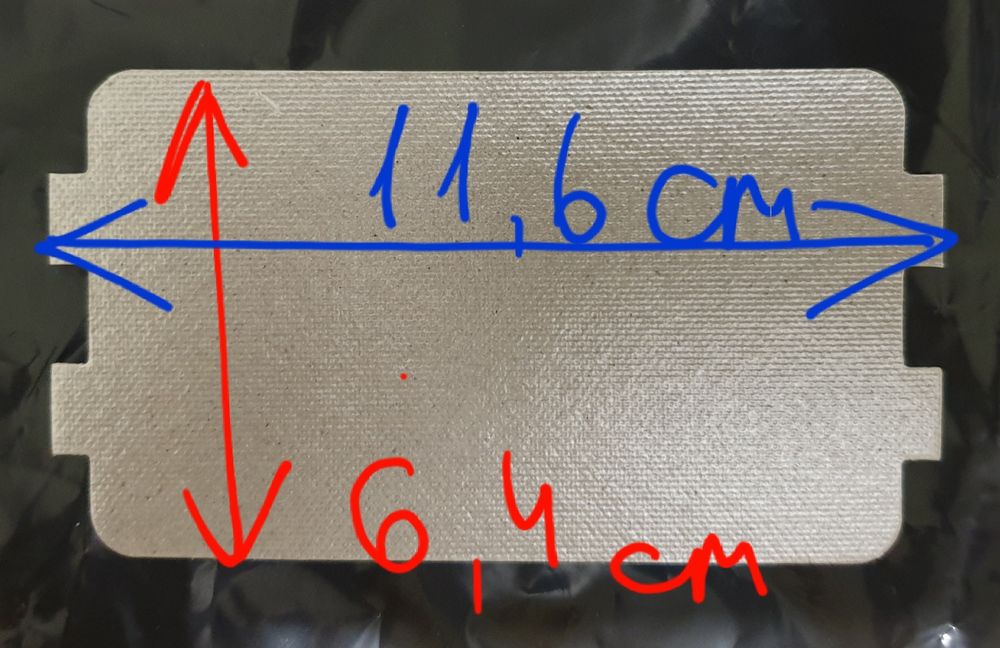 3 шт. Слюдяна пластина на мікрохвильову піч Слюда