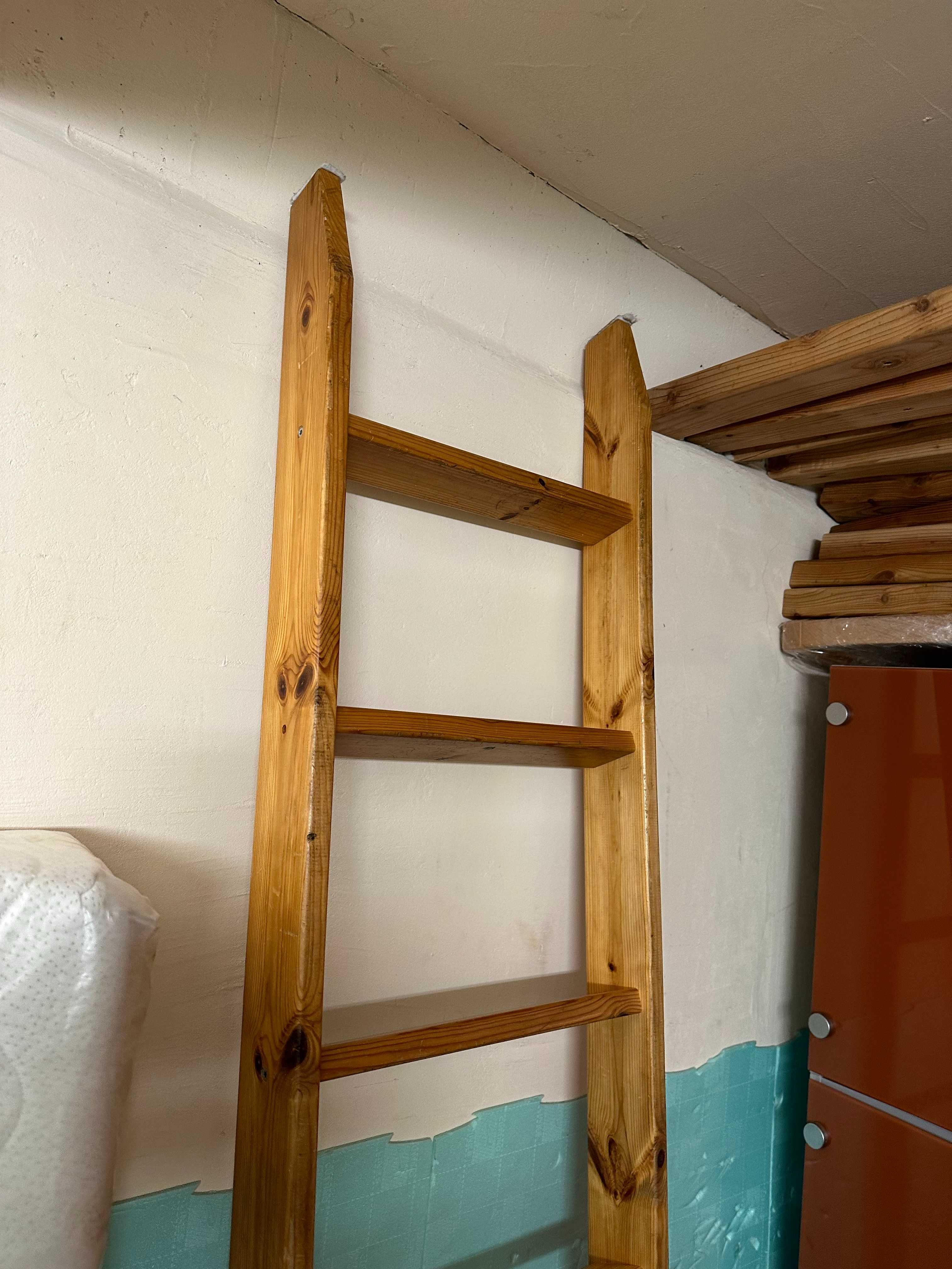 Drabina do łóżka piętrowego drewno