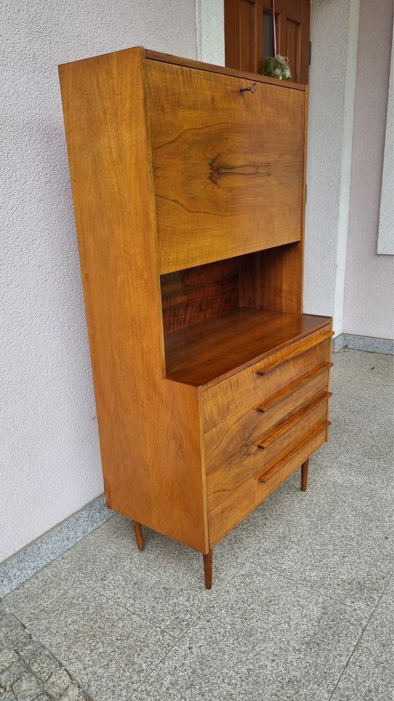 Komoda Highboard Barek Design PRL Lata 60 Czechosłowacja UP Zavody