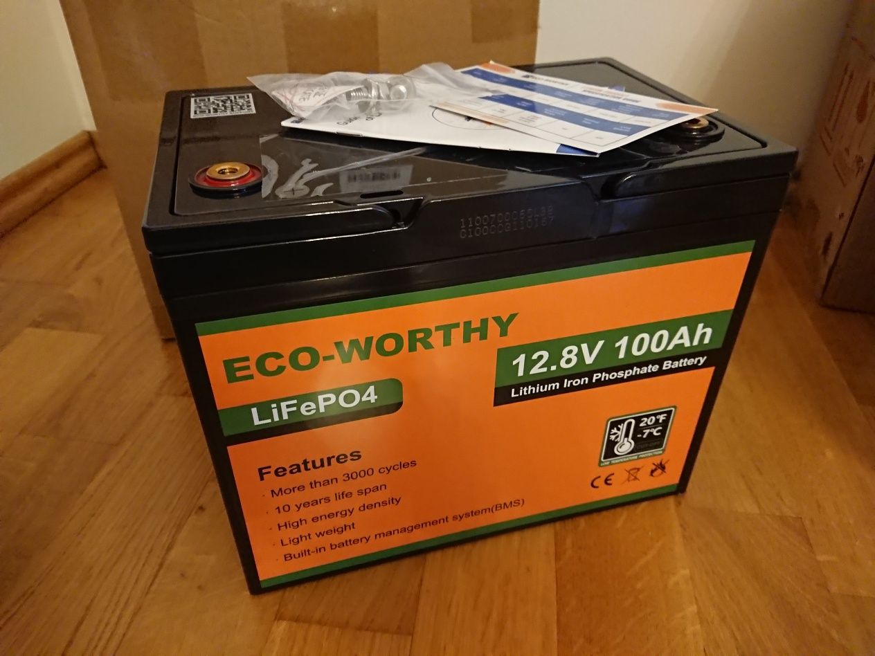 Акумулятор Lifepo4 ECO-WORTHY 12.8V 100Ah