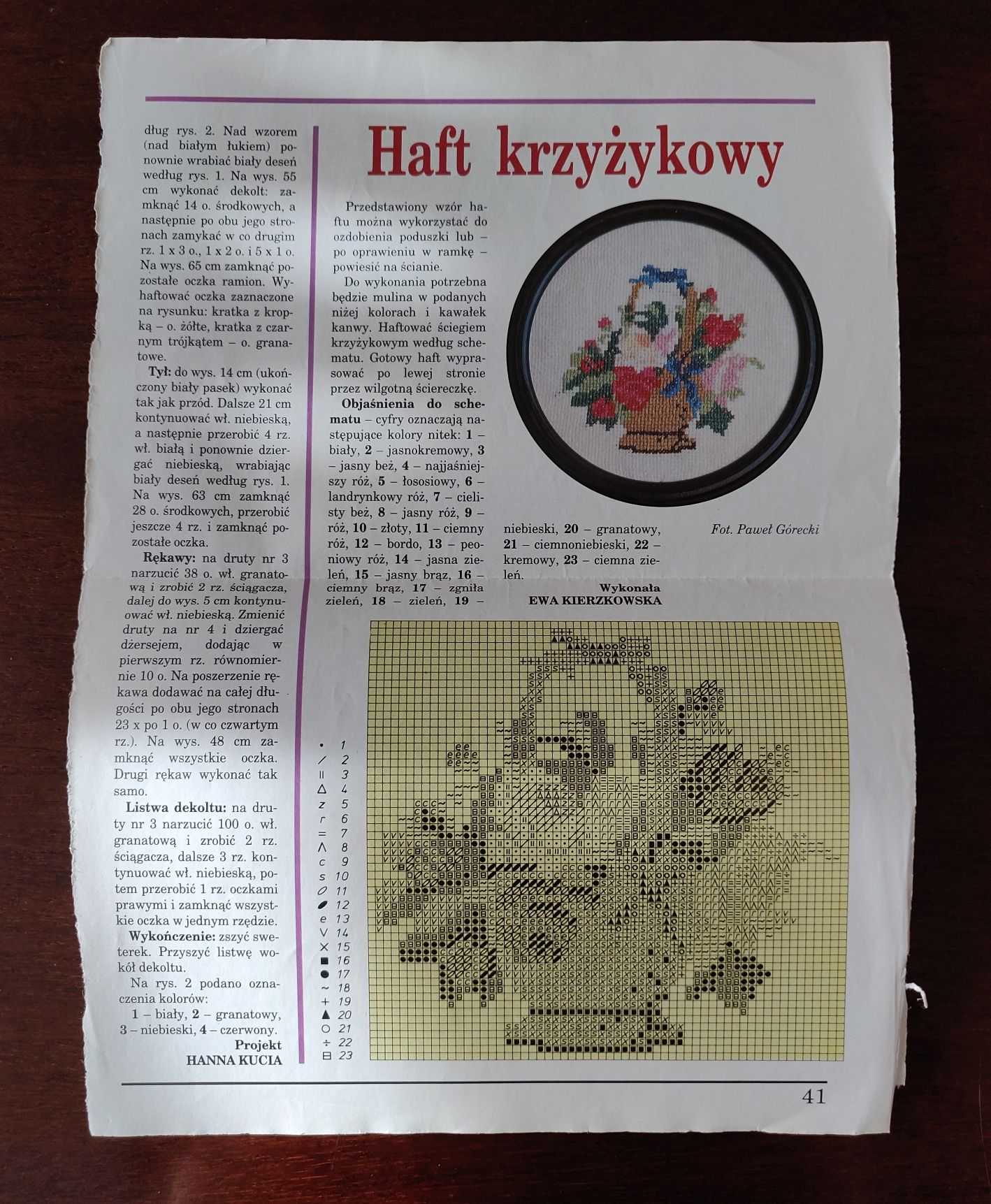 Haft haftowanie - wzory wzornik