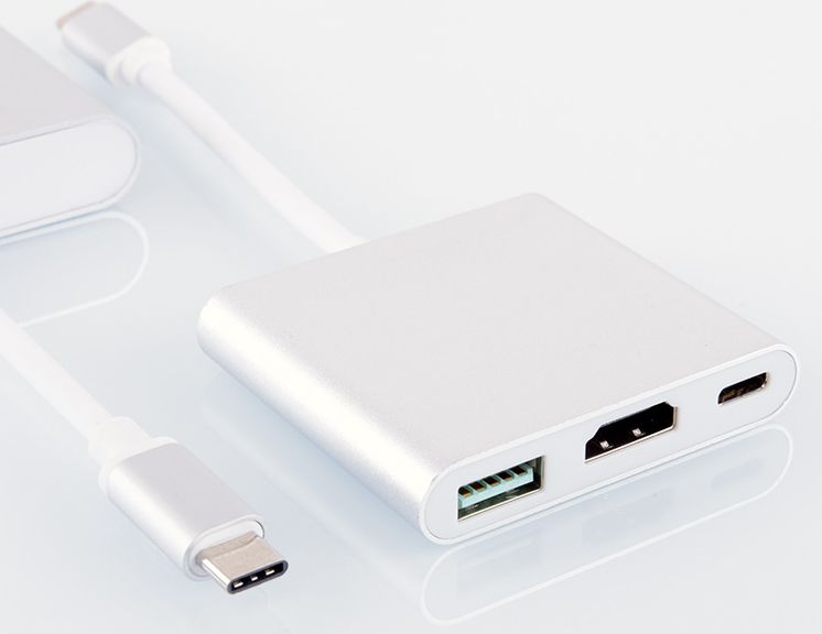 Адаптер 4K USB Type-C 3.1 -> HDMI/ТВ/USB 3.0/USB-C/OTG Multiport