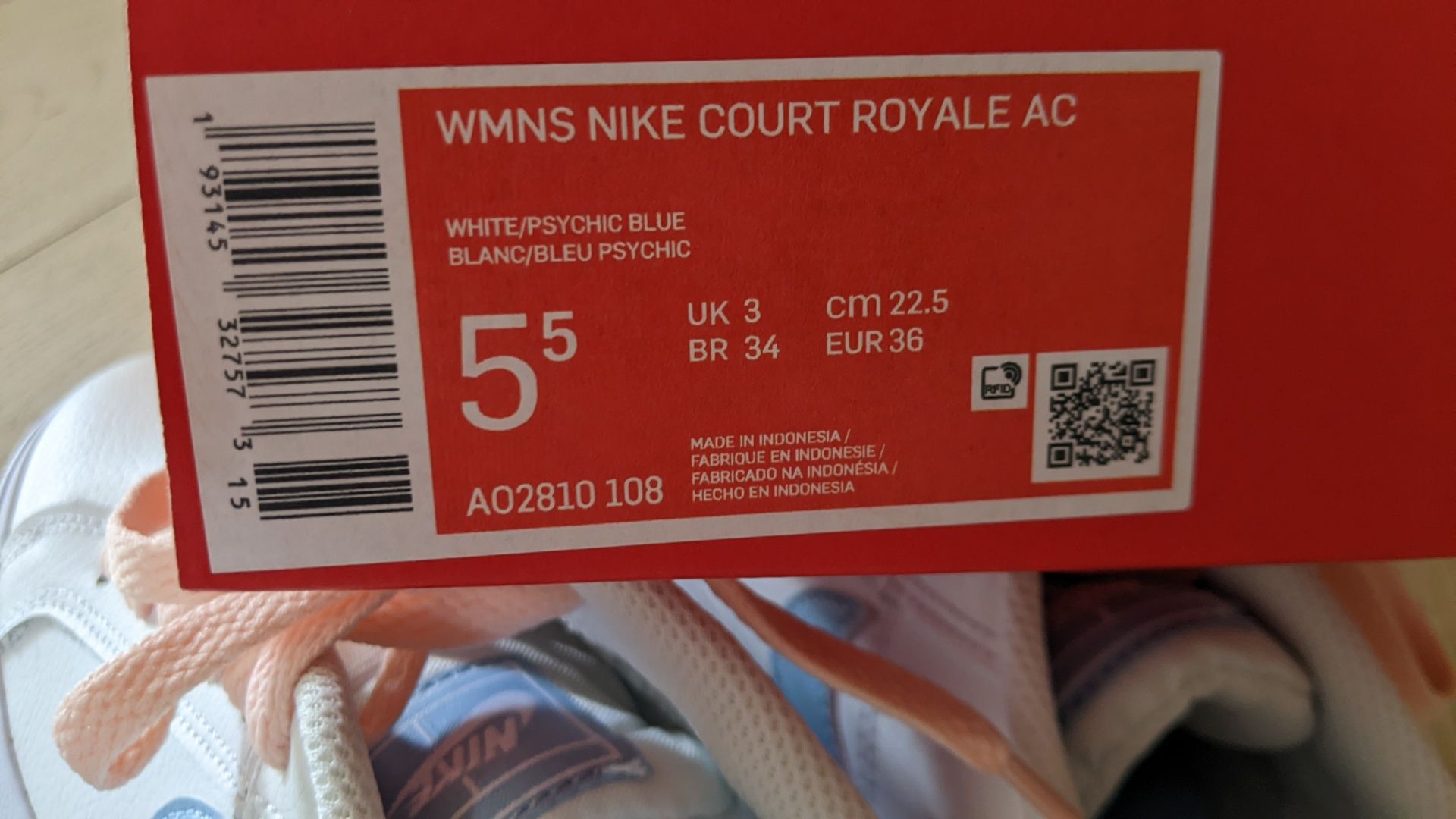 NOWE Nike Buty sportowe COURT ROYALE AC SNEAKERSY r. 36 (22,5 cm)