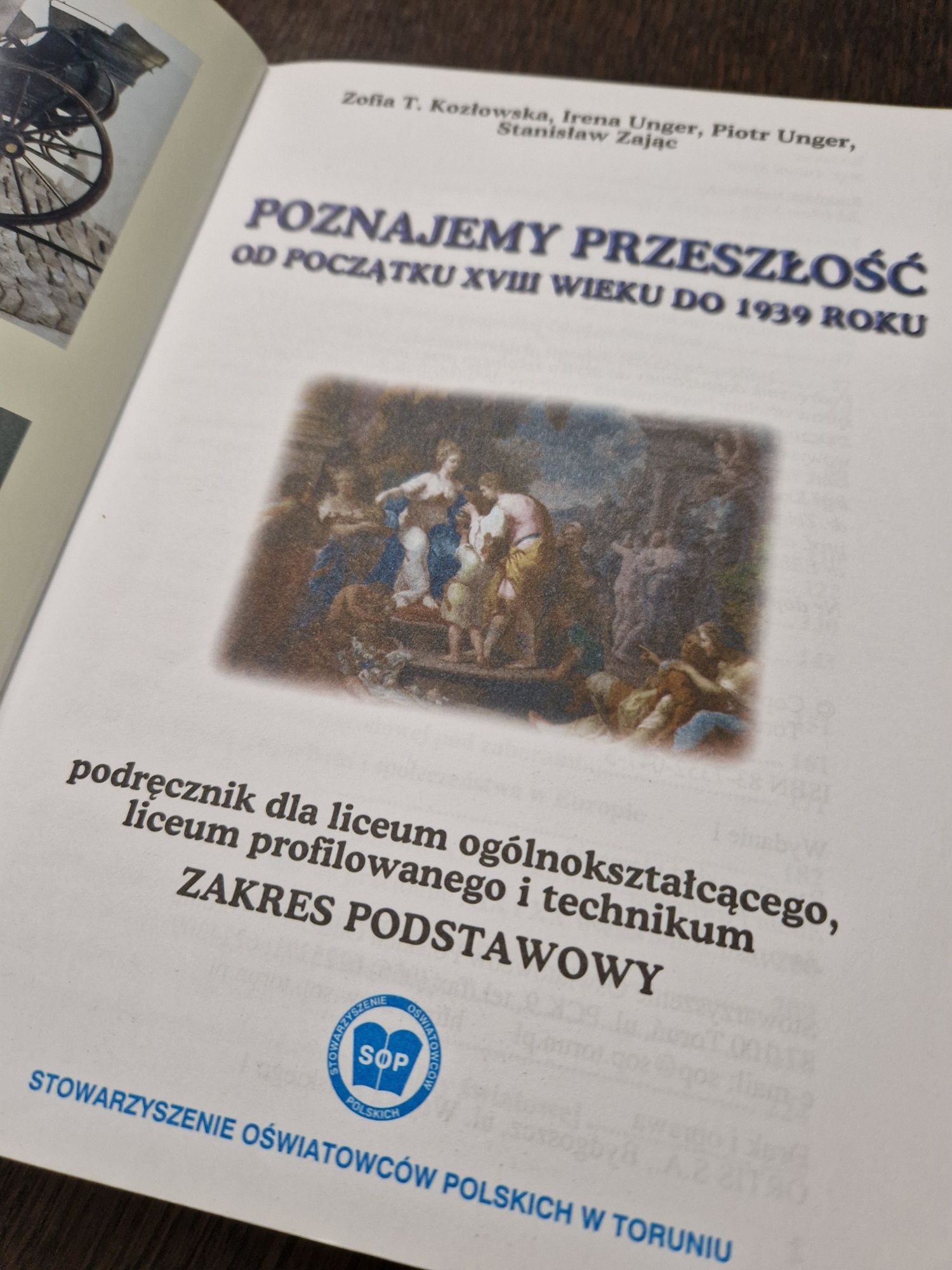 Podręczniki Historia Poznajemy przeszłość Kozłowska Unger  cz. 1 i 2