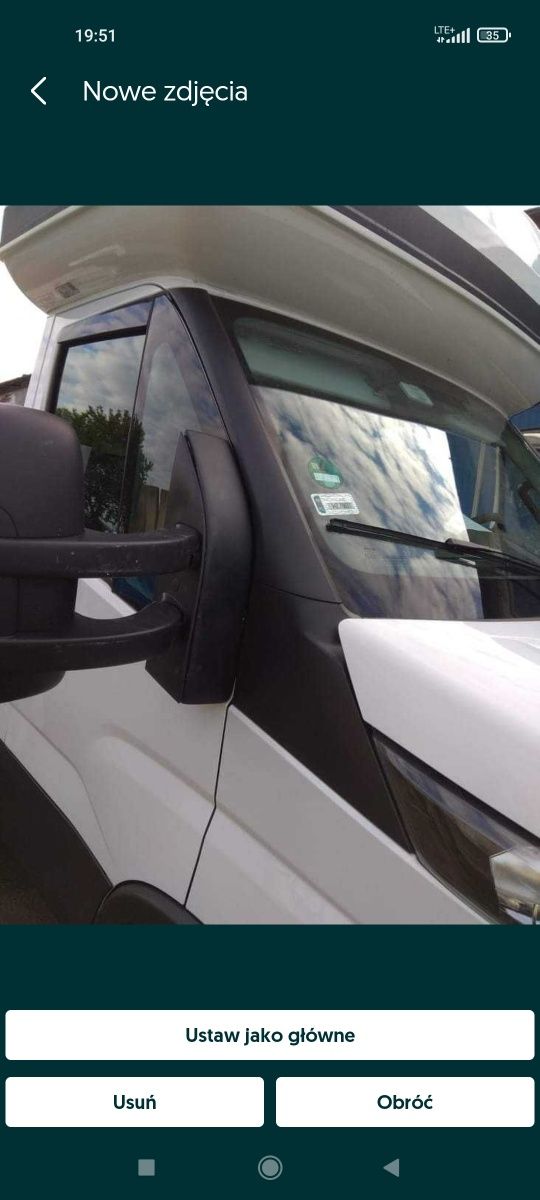 Poszerzenie lusterek Iveco daily