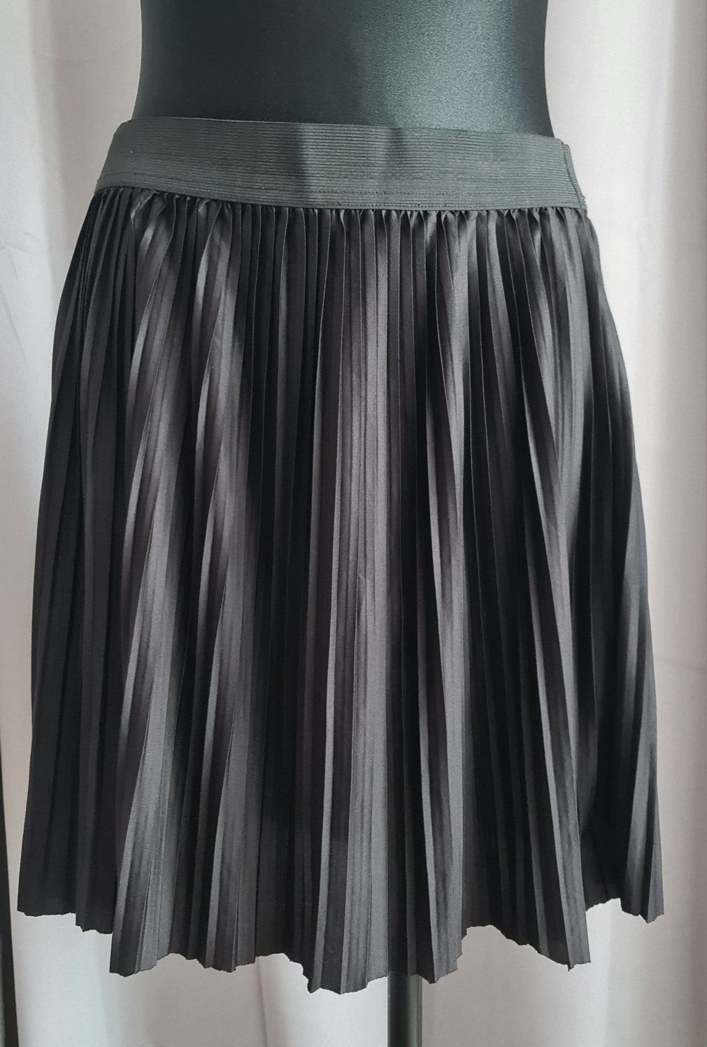 Czarna plisowana spódnica na gumce, Jacqueline de Yong, rozmiar XL