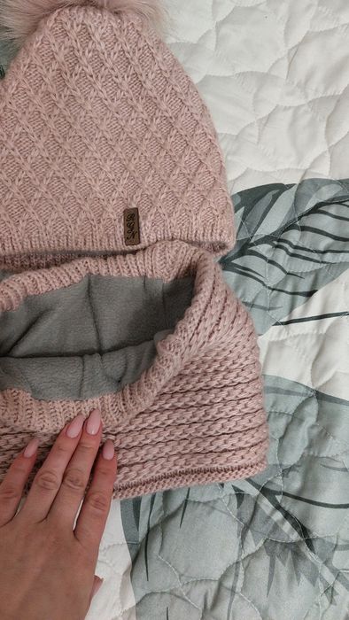 Шапка + хомуток зимові