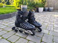 Rolki Męskie Oxelo Fit 5 Man 100Kg Praktycznie Nowe roz. 45