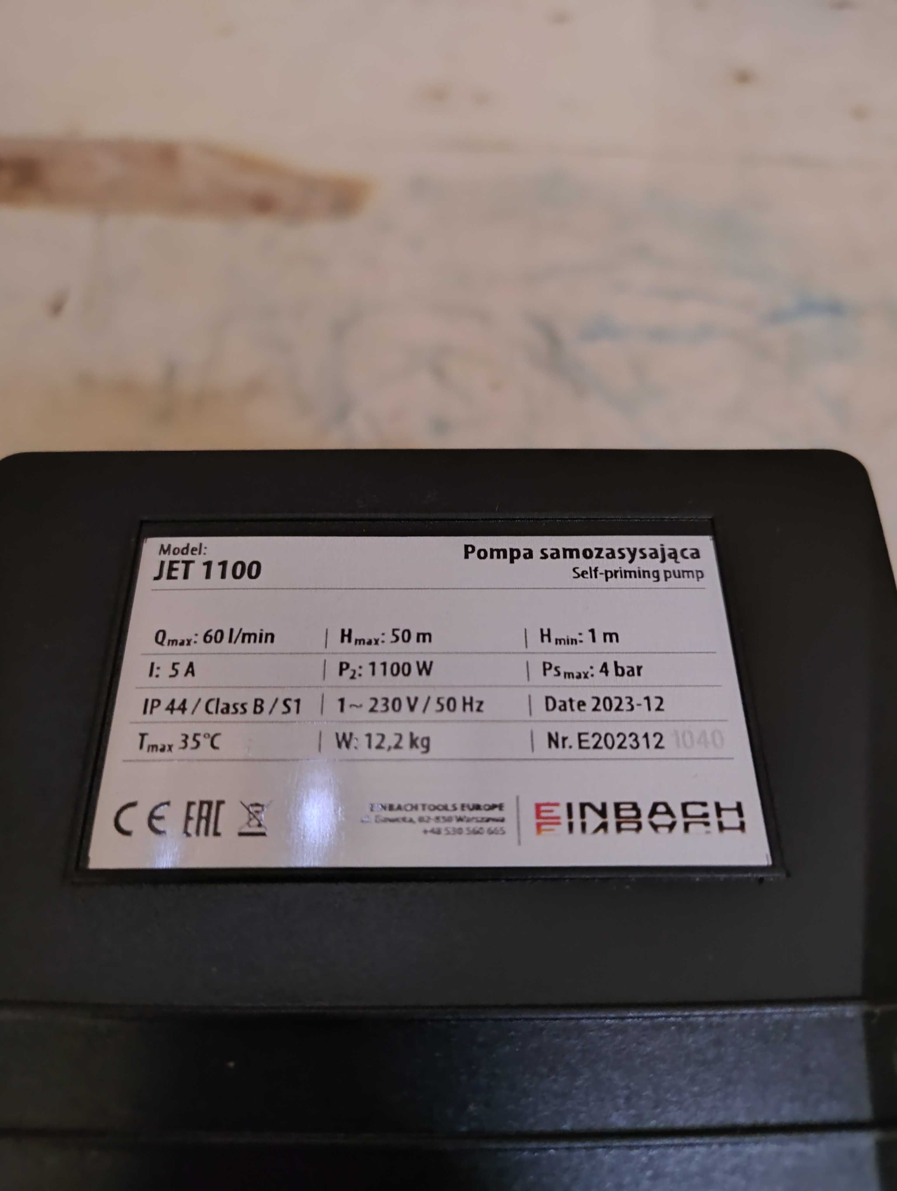Pompa powierzchniowa EINBACH 1100w - OUTLET