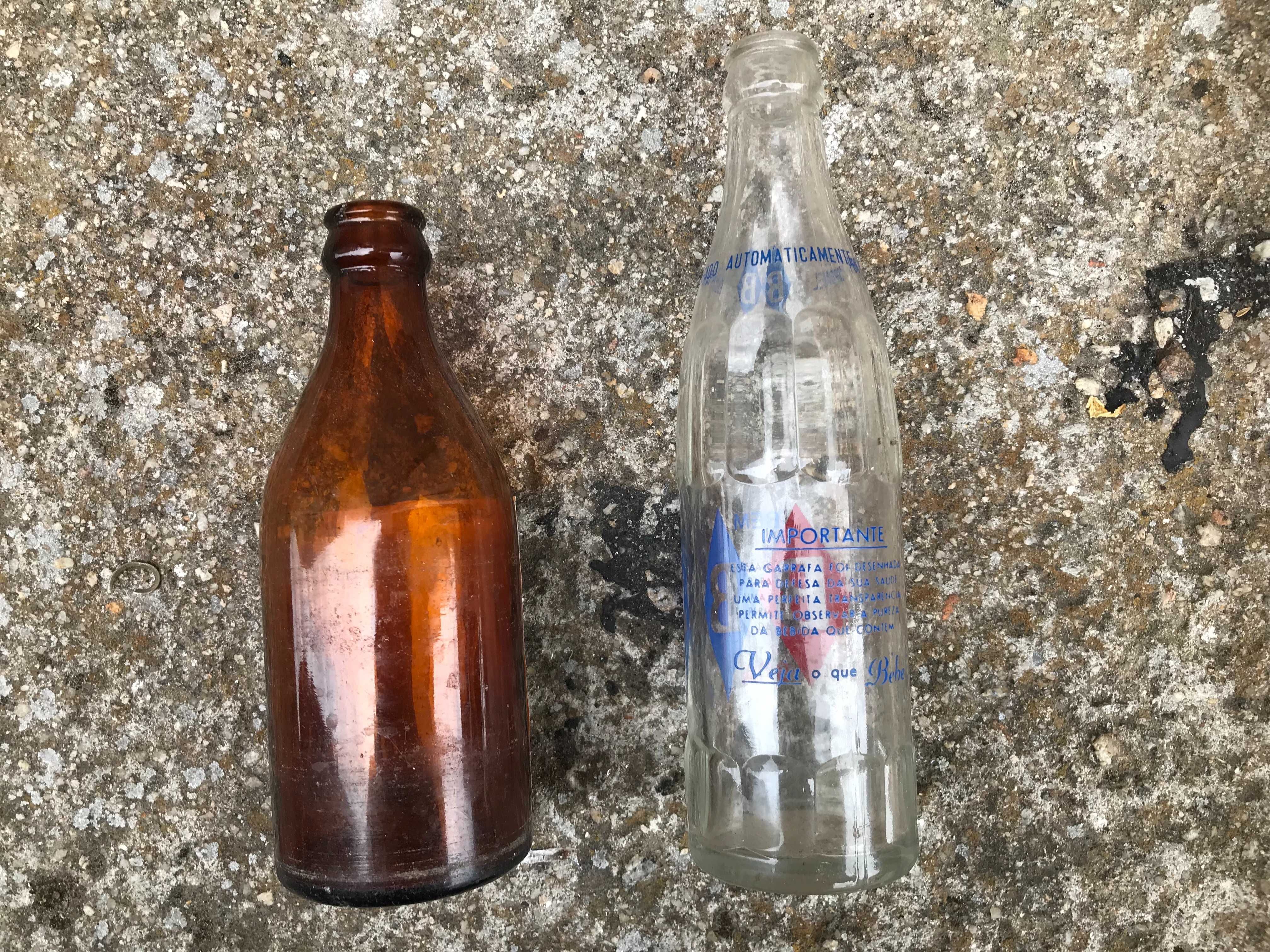Garrafa antiga de Cerveja Cristal e Gasosa Bem Boa