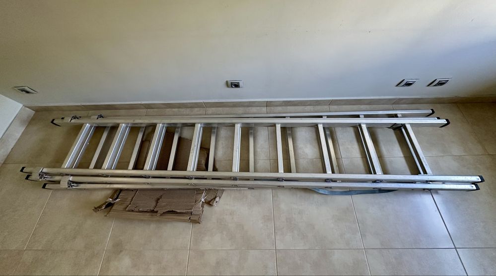Escadote triplo 2,5m cada extensão