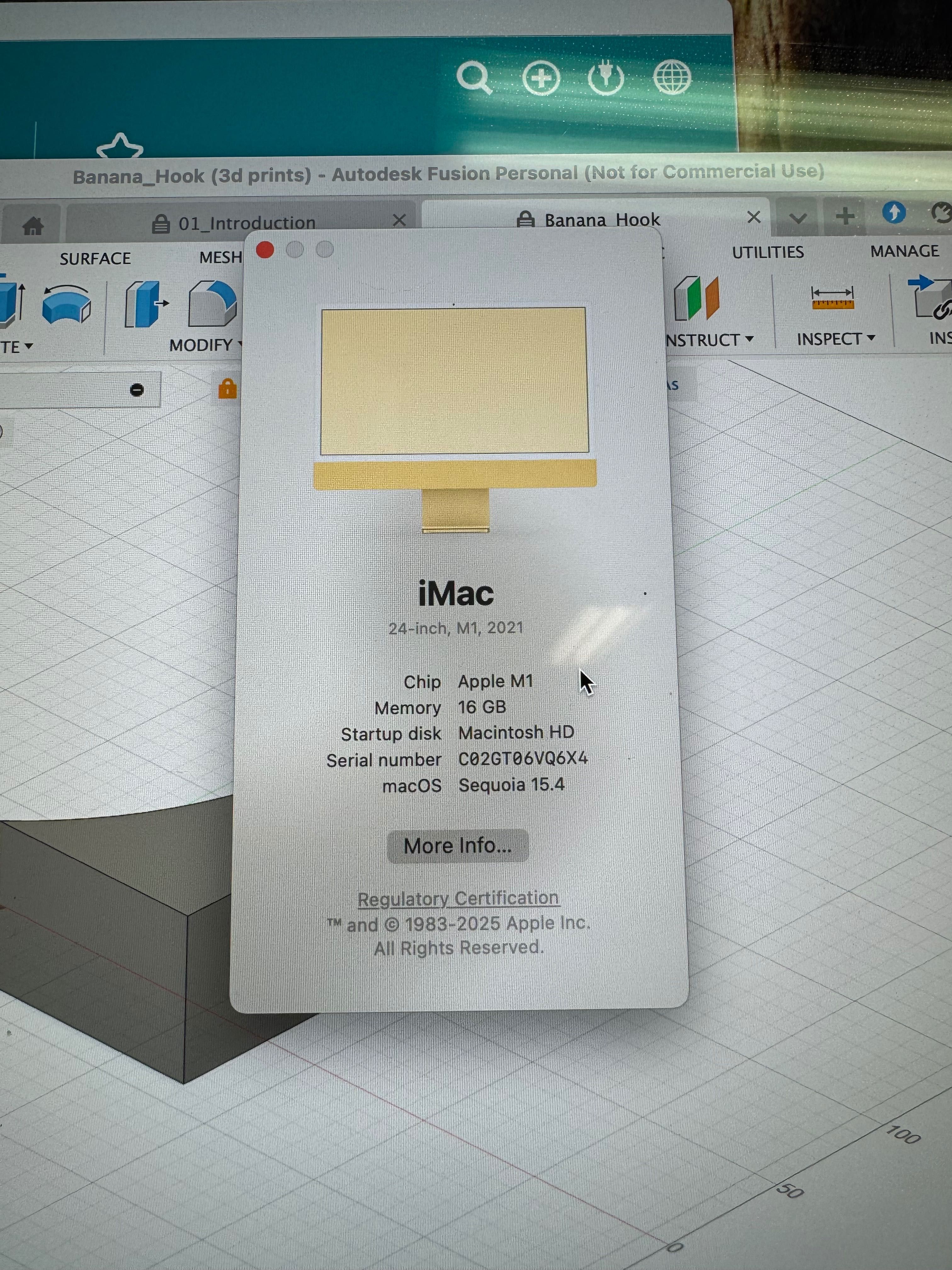 iMac 24" M1 Amarelo – 16GB RAM, 256GB SSD – Ecrã Retina 4.5K