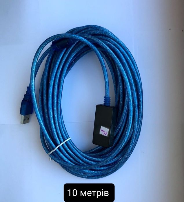 Подовжувач USB, штекер АM - гніздо АF, довжина 5 та 10 метрів